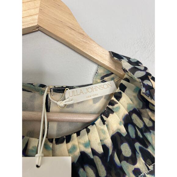 NWT Ulla Johnson Miri Abstract-Print Shift Silk Mini Dress Mariposa Size: 8 - Picture 5 of 8